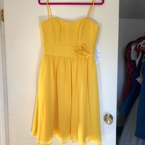 NWT Alfred Angelo Canary Yellow short dress s10